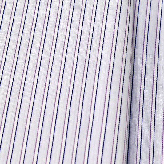 ARAMISアラミス オーダーメイドシャツ綿/ポリエステル・ブルー/ドビーダブルストライプ