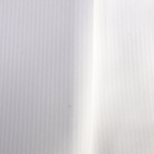 TOMIYA ORDER MADE SHIRTING オーダーメイドシャツ/綿100%・白ドビーストライプ