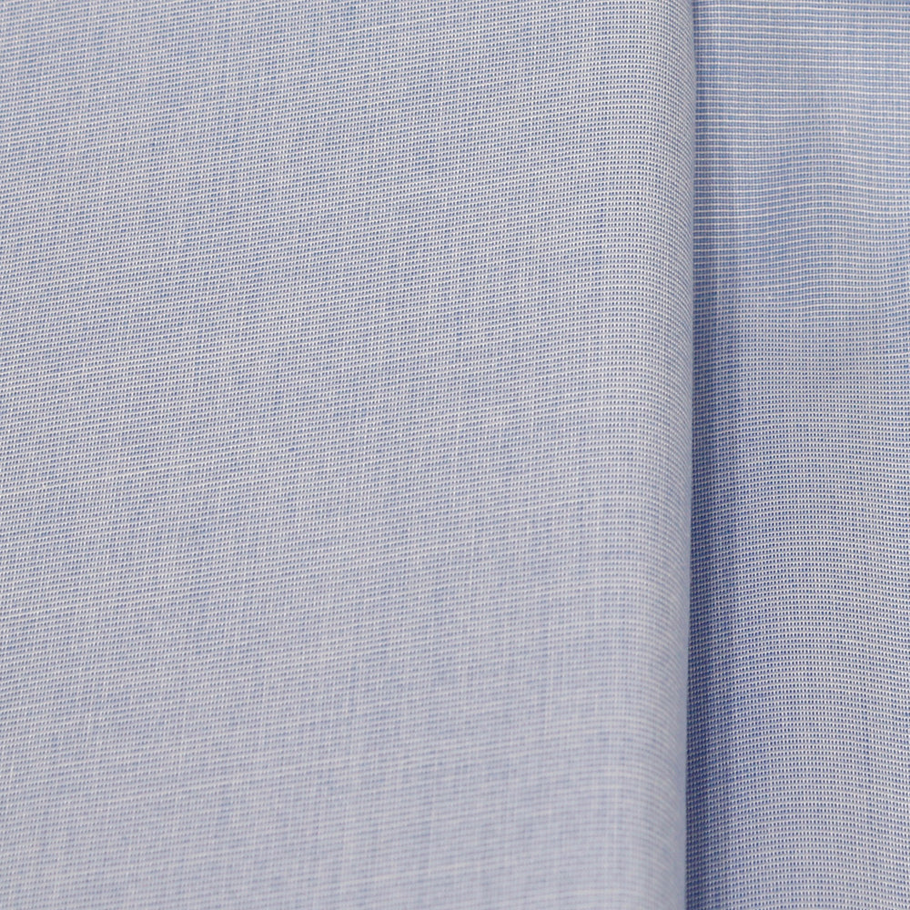 TOMIYA ORDER MADE SHIRTING オーダーメイドシャツ/綿100%・ブルーハケ目