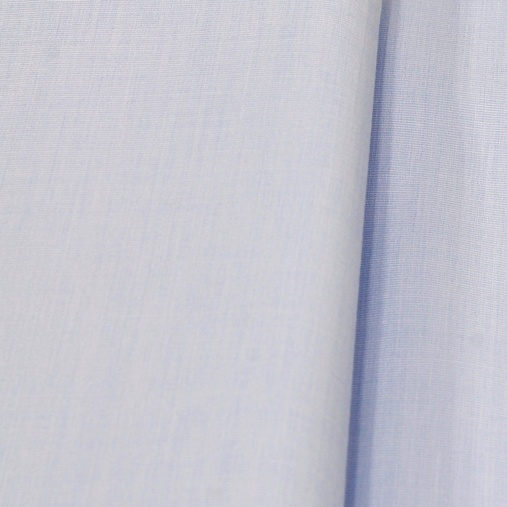 TOMIYA ORDER MADE SHIRTING オーダーメイドシャツ/綿100%・サックスハケ目