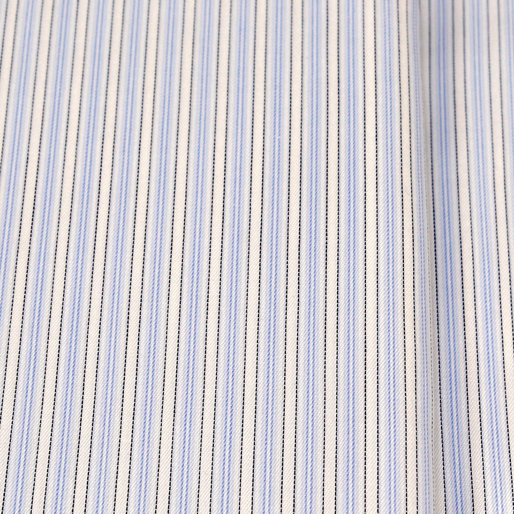 TOMIYA ORDER MADE SHIRTING オーダーメイドシャツ/綿100%・シックアンドシンスストライプ