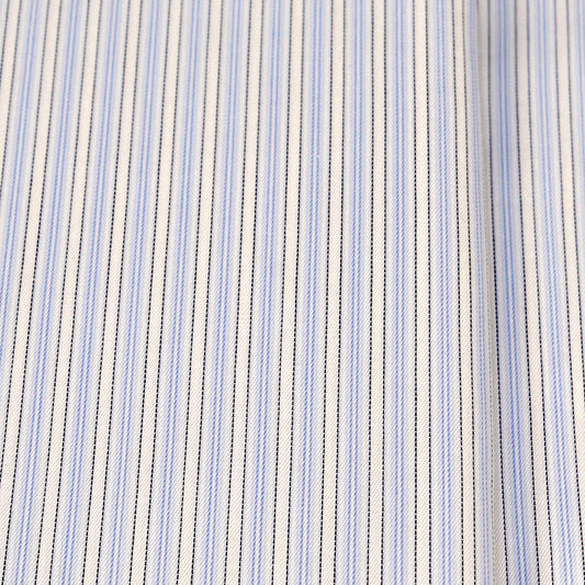 TOMIYA ORDER MADE SHIRTING オーダーメイドシャツ/綿100%・シックアンドシンスストライプ
