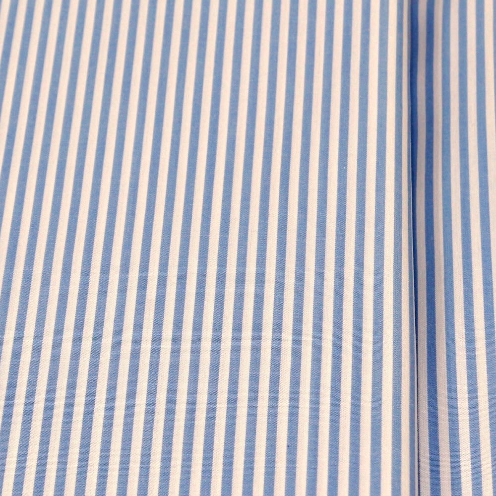 TOMIYA ORDER MADE SHIRTING オーダーメイドシャツ/綿100%・サックスロンスト