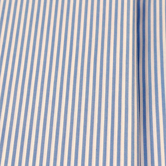 TOMIYA ORDER MADE SHIRTING オーダーメイドシャツ/綿100%・サックスロンスト