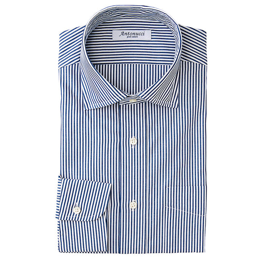 AntonucciPureCotton 綿100%ロンドンストライプ・ショートワイド