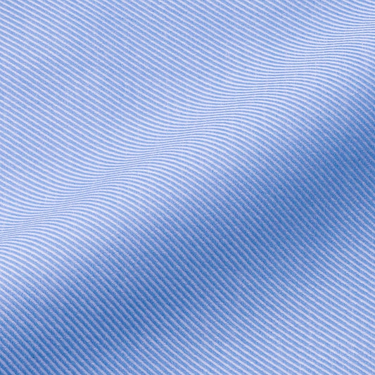Aquascutumアクアスキュータム オーダーメイドシャツ綿100%ブルーツイル