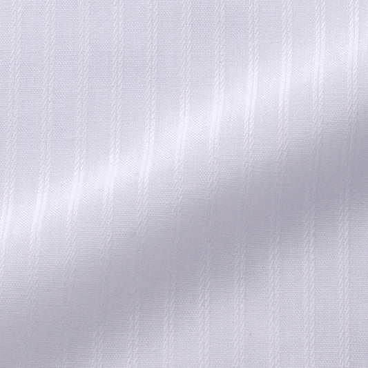 ARAMISアラミス オーダーメイドシャツ/綿ポリ形態安定加工・白/ダブルストライプ