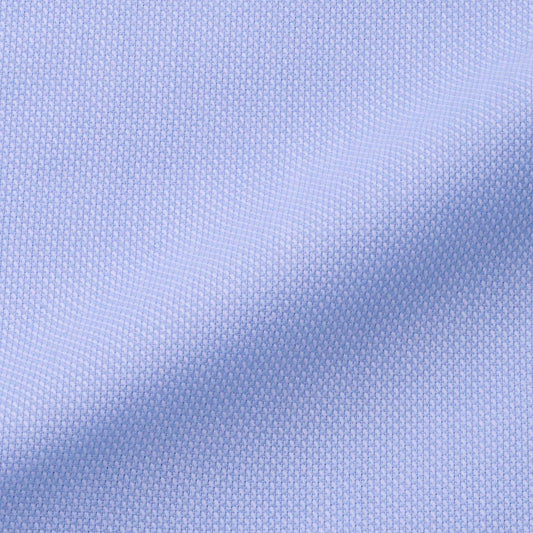 Aquascutumアクアスキュータム オーダーメイドシャツ綿/ポリエステル・サックス/オックスフォード